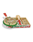 Melissa & Doug Pizza Party Wooden Play Food Set With 18Toppings