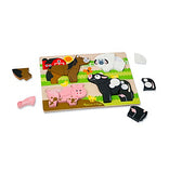 Melissa & Doug Farm Animals Wooden Chunky Jigsaw Puzzle (20 pcs)