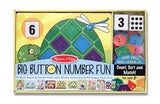 Melissa & Doug Big Button Number Fun Counting and Matching Activity Set Board Game