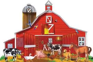 Melissa And Doug Farm Friends Jumbo Floor Puzzle 32pc