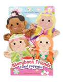 Melissa & Doug Storybook Friends Hand Puppets (Set of 4) - Princess, Fairy, Mermaid, and Ballerina