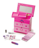 Melissa & Doug Decorate-Your-Own Double-Drawer Chest Craft Kit: 72 Foil Letter Stickers, 26 Gem Stickers, 2 Glitter Glues, and More