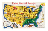 USA Map 45pc Wood Puzzle, jigsaw puzzles
