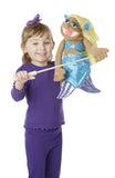 Melissa & Doug Mermaid Puppet With Detachable Wooden Rod for Animated Gestures