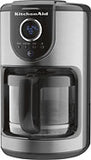 KitchenAid 12 Cup Glass Carafe Onyx Black Coffee Maker (KCM111OB) Closeout