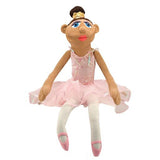 Melissa & Doug Ballerina Puppet - Full-Body With Detachable Wooden Rod for Animated Gestures