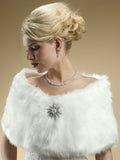 Faux Fur Bridal Wrap with Pure Fox 116W