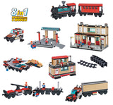 Brictek Train Station With Track 8-in-1 11703