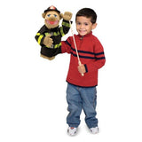 Melissa & Doug Firefighter Puppet With Detachable Wooden Rod