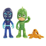 PJ Masks Figure, 2 Pack, Gekko vs Night Ninja