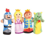 Melissa & Doug Palace Pals Hand Puppets (Set of 4) - Prince, Princess, Knight, and Dragon