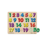 Melissa & Doug Spanish Numbers Sound Puzzle - Wooden Puzzle (20pc)