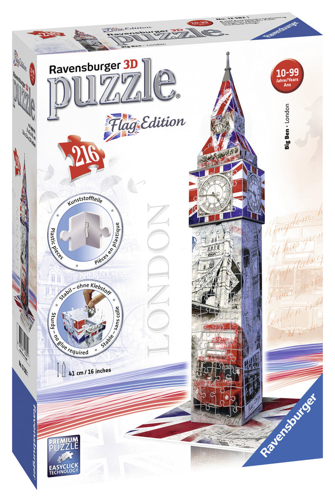 Ravensburger 3D Puzzles Big Ben - Flag Edition 12582