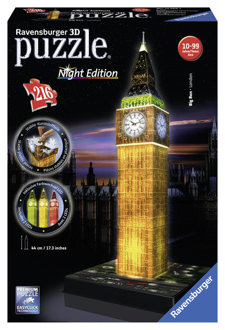 Ravensburger 3D Puzzles Big Ben - Night Edition 12588