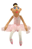 Melissa & Doug Ballerina Puppet - Full-Body With Detachable Wooden Rod for Animated Gestures