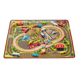Melissa & Doug - Deluxe Multi Vehicle Activity Rug - Multi