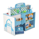 Melissa & Doug Animal Care Activity Center & Wash & Trim Dog Groomer Play Set with Plush Stuffed Animal Dog (20 pcs)