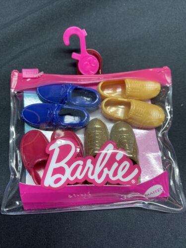 Barbie By Mattel 4 Pairs Ken Shoe Pack for Ken Doll GWF12