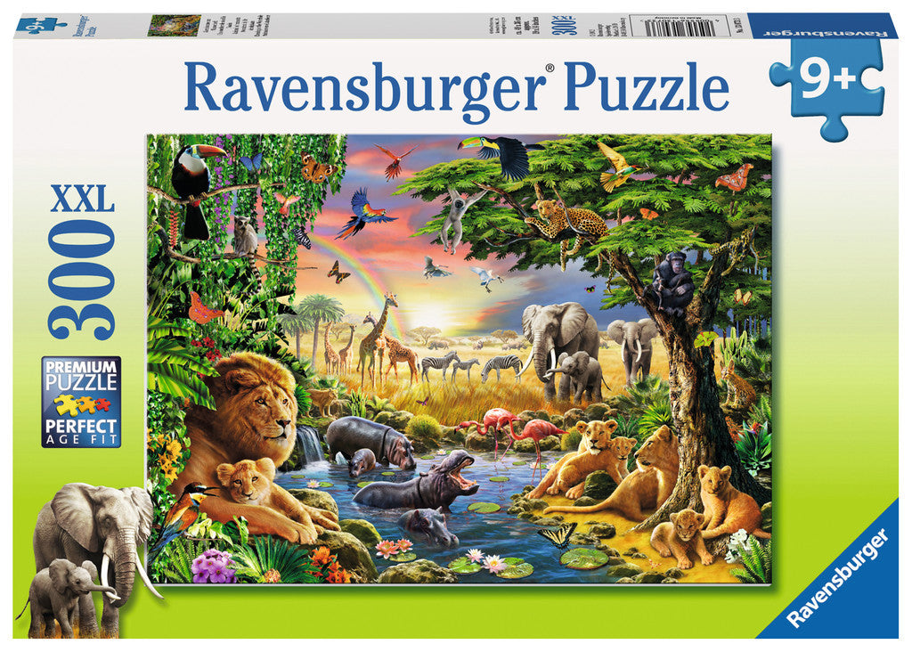 Ravensburger Children's Puzzles 300 pc Puzzles - Evening at the Waterhole 13073