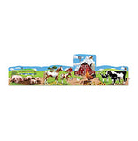 Melissa And Doug Farm 4-In-1 Jumbo Linking Floor Puzzle 96pc