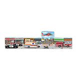 Melissa And Doug Rescue Vehicles 4-In-1 Jumbo Linking Floor Puzzle 96pc
