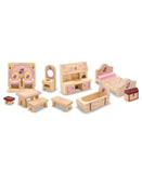 Melissa & Doug Princess Castle Wooden Dollhouse Furniture (12pc)