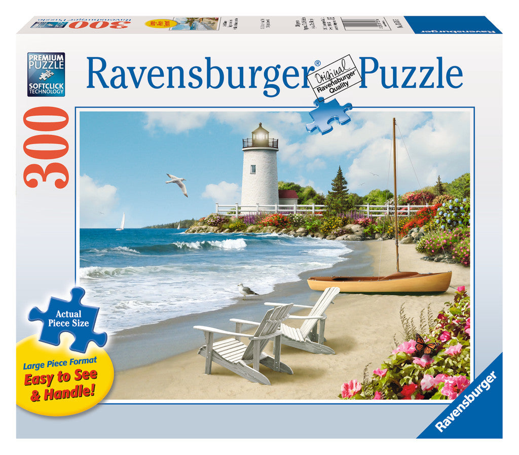 Ravensburger Adult Puzzles 300 pc Large Format Puzzles - Sunlit Shores 13535