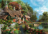 Ravensburger Adult Puzzles 300 pc Large Format Puzzles - Cottage on a Lake 13580