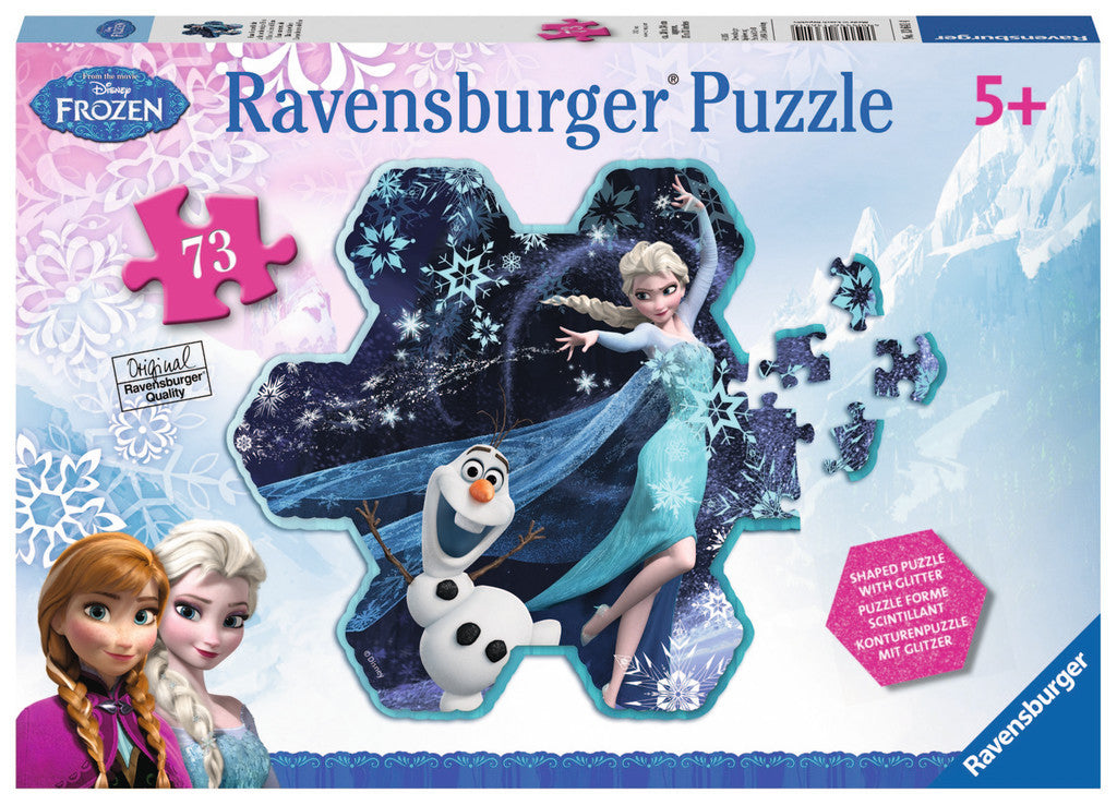 Ravensburger Frozen™ Elsa's Snowflake (73 pc Shaped Snowflake Puzzle with Glitter) 13641
