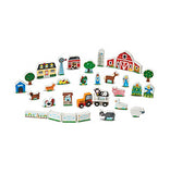 Melissa & Doug Wooden Farm & Tractor Play Set (33 pcs)