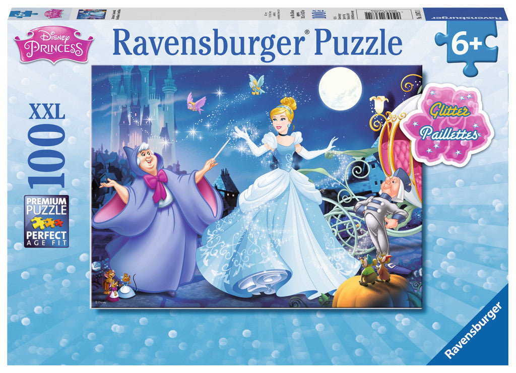 Ravensburger Princess™ Adorable Cinderella (100 pc XXL Puzzle with Glitter) 13671