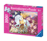Ravensburger Children's Puzzles 100 pc Glitter Puzzles - Riding in the Woods 13833