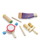Melissa & Doug Band-in-a-Box Drum! Click! Clack! - 6-Piece Musical Instrument Set