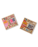 Melissa & Doug Wooden Stamp Sets (2): Friendship and Horses
