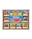 Melissa & Doug My First Wooden Stamp Set - Vehicles