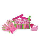 Melissa & Doug Sunny Patch Blossom Bright Garden Tool Belt Set With Gloves, Trowel, Watering Can, and Pot