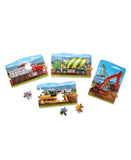 Melissa And Doug Construction 4-In-1 Jumbo Linking Floor Puzzle 96pc