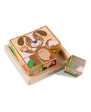 Melissa and Doug My First Wooden Animal Cube Puzzle in Tray