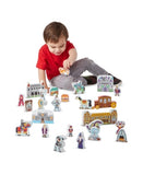 Melissa and Doug Wooden Castle and Kingdom Play Set with 32 Blocks