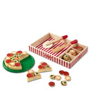 Melissa & Doug Pizza Party Wooden Play Food Set With 18Toppings