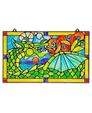 Melissa & Doug Stained Glass Made Easy Craft Kit: Dragon - 170+ Stickers