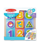 Melissa & Doug First Play Wooden ABC-123 Chunky Puzzle (9 pcs)