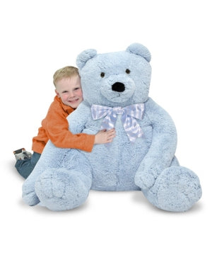 Melissa & Doug Jumbo 2' Teddy Bear - Blue