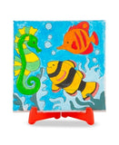 Melissa & Doug Canvas Painting Set: Animals - 3 Canvases, 8 Tubes of Paint