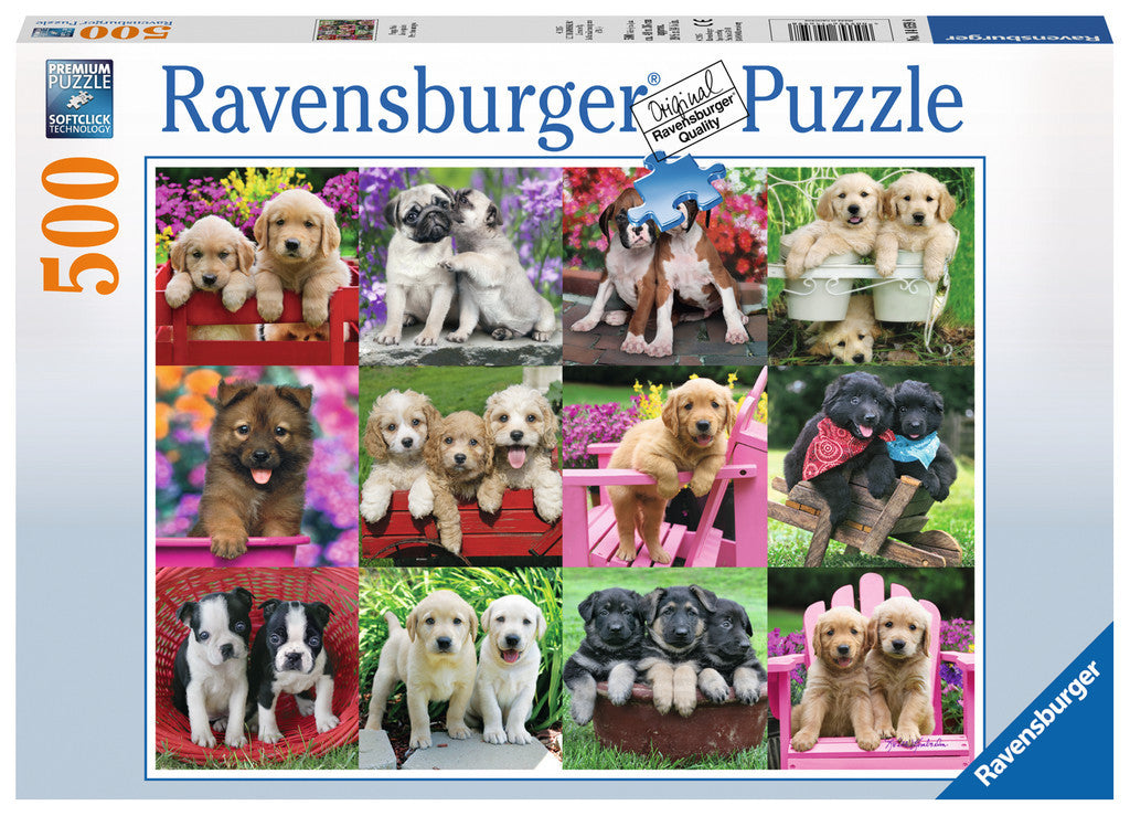 Ravensburger Adult Puzzles 500 pc Puzzles - Puppy Pals 14659