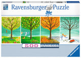 Ravensburger Adult Puzzles 500 pc Panorama Puzzle - Four Seasons 14706