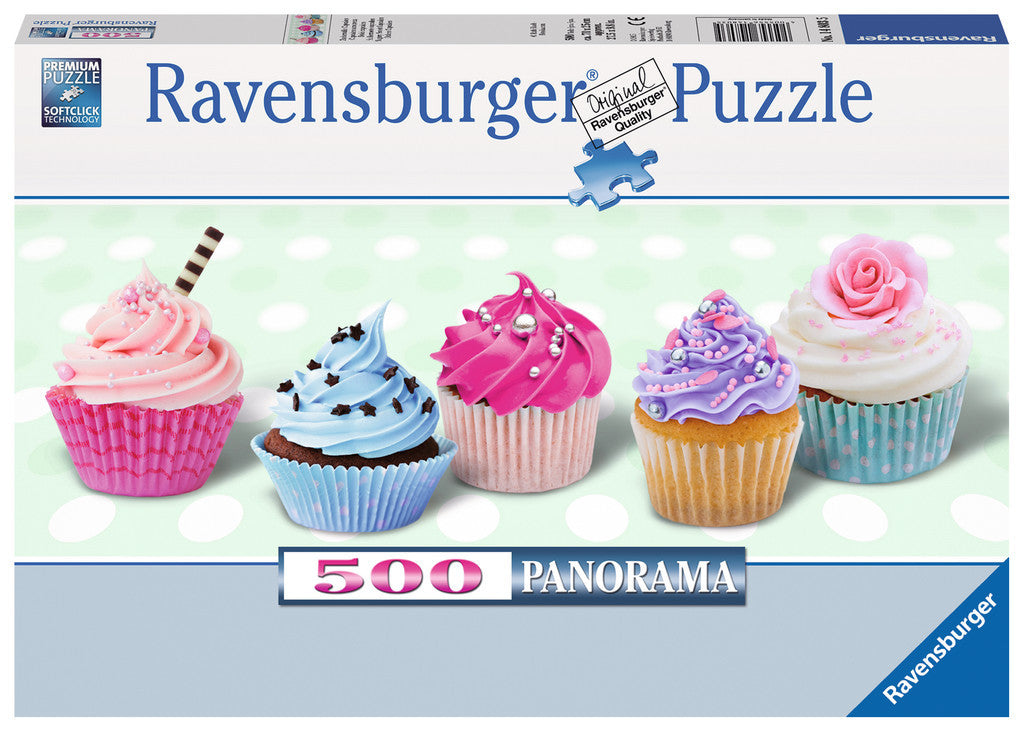 Ravensburger Adult Puzzles 500 pc Panorama Puzzle - Cupcakes 14803