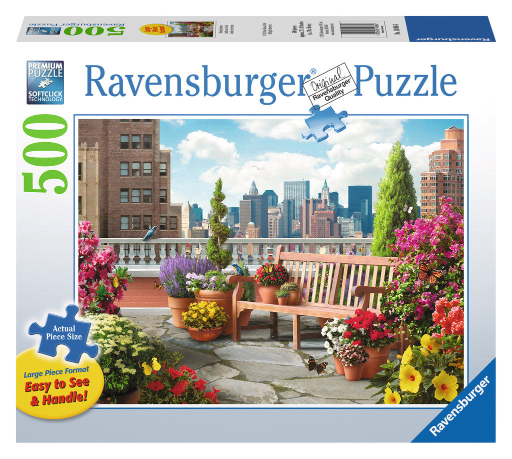 Ravensburger Adult Puzzles 500 pc Large Format Puzzles - Rooftop Garden 14868