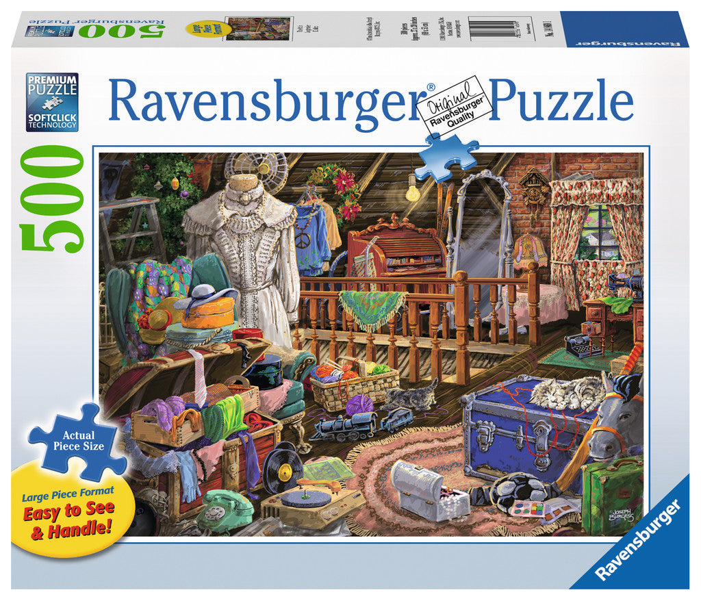 Ravensburger Adult Puzzles 500 pc Large Format Puzzles - The Attic 14869
