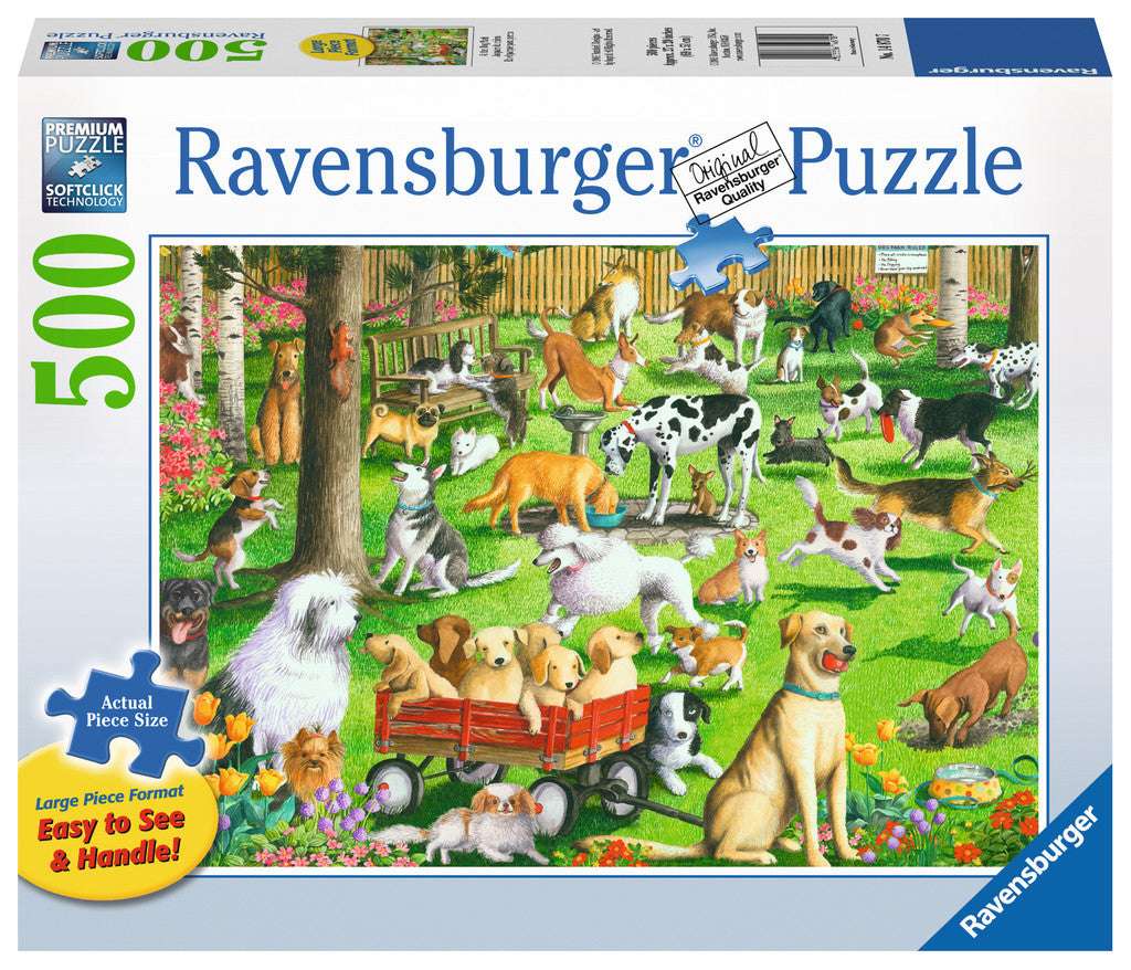 Ravensburger Adult Puzzles 500 pc Large Format Puzzles - At the Dog Park 14870